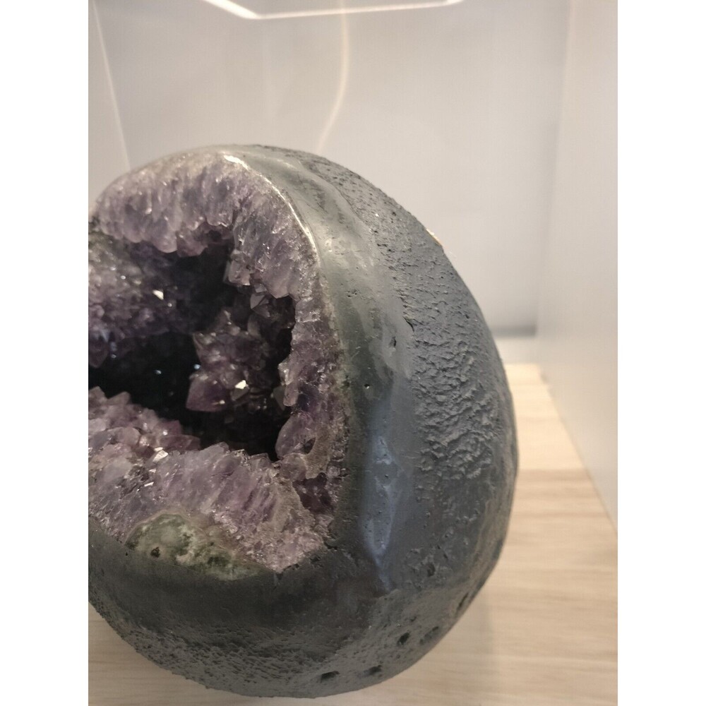 21.7 Lb Natural Amethyst Geode Quartz Cluster Crystal Mineral Specimen Healing - Picture 3 of 6